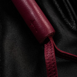 Skórzany pejcz bicz burgundowy BDSM Sessuale SES-03-BRG